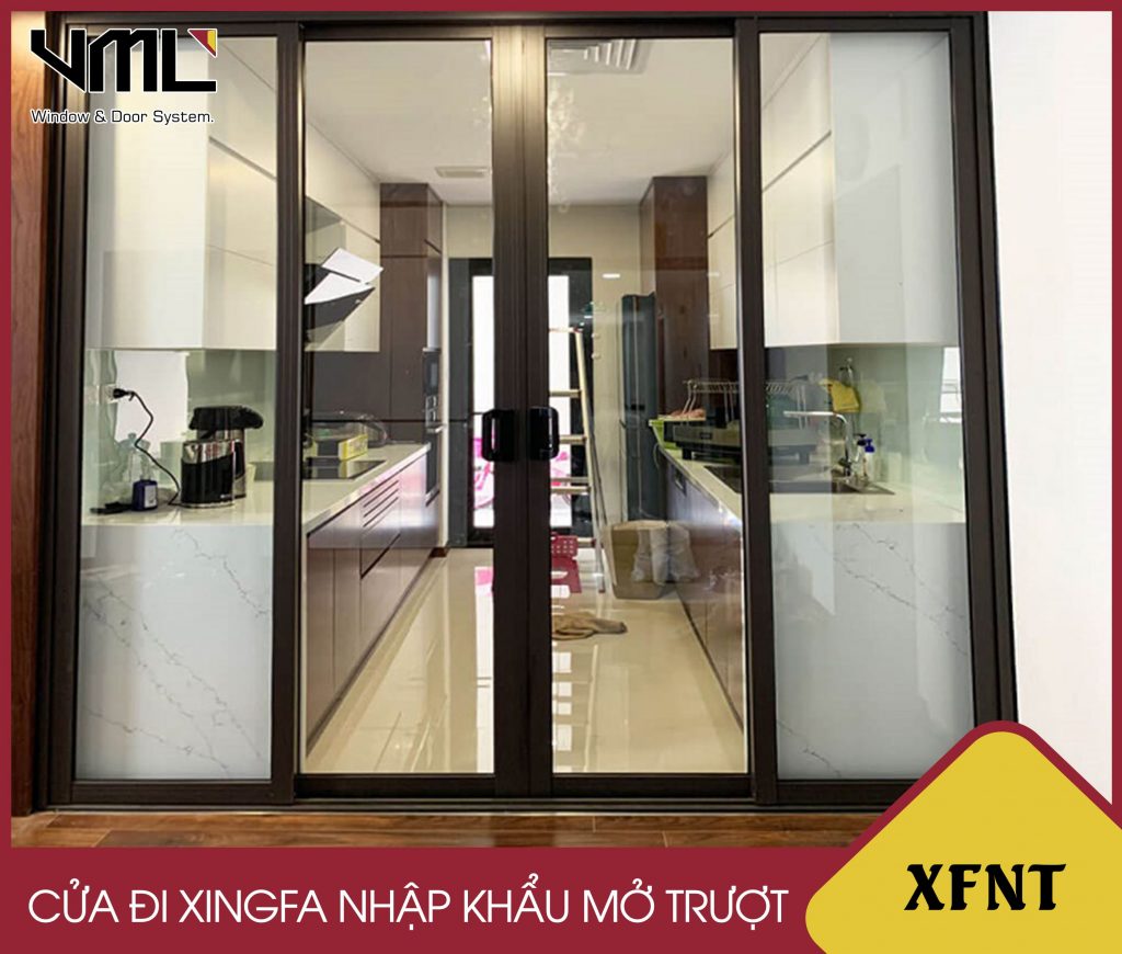 Cửa đi nhôm Xingfa mở trượt